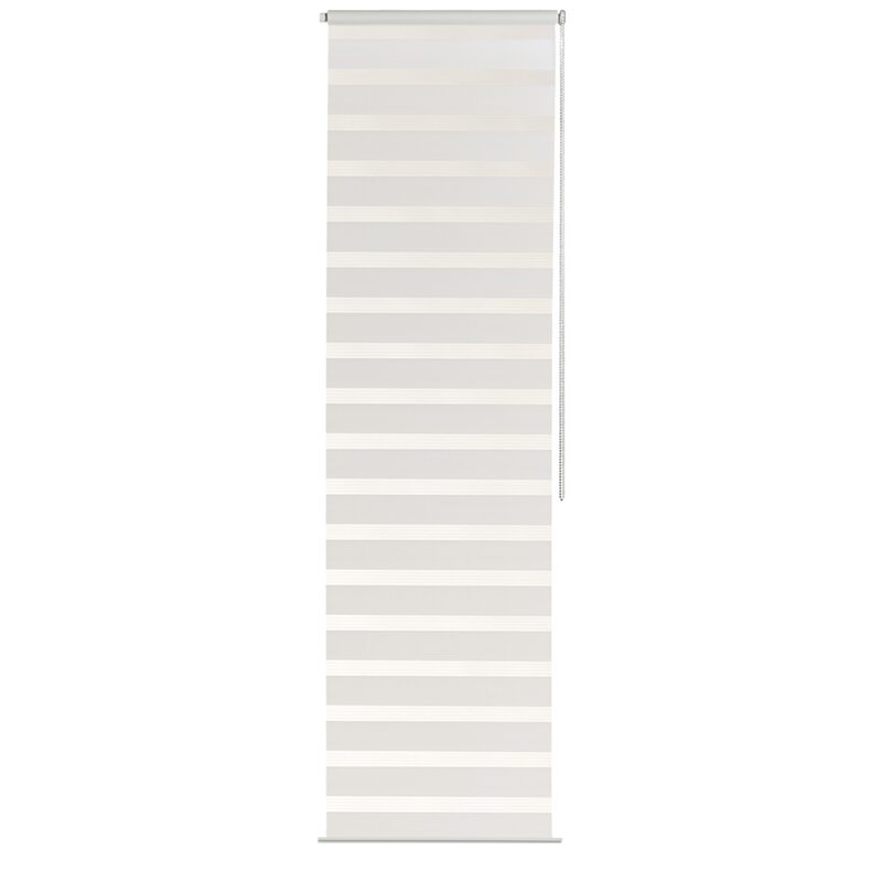 Store jour/nuit EASY ROLL JALOUSY coloris blanc 42 x 150 cm