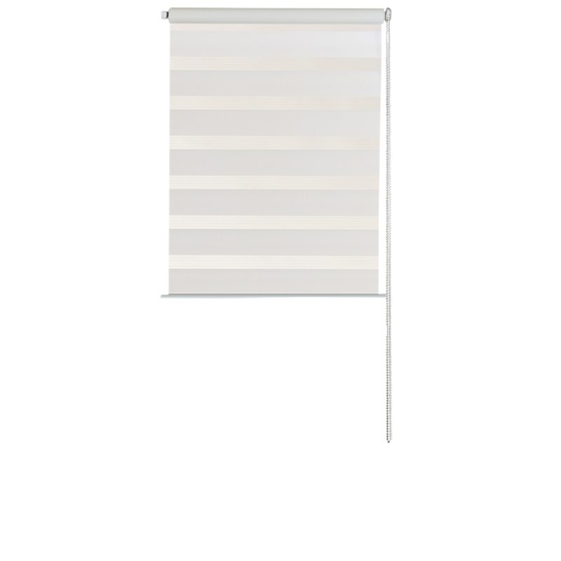 Store jour/nuit EASY ROLL JALOUSY coloris blanc 42 x 150 cm