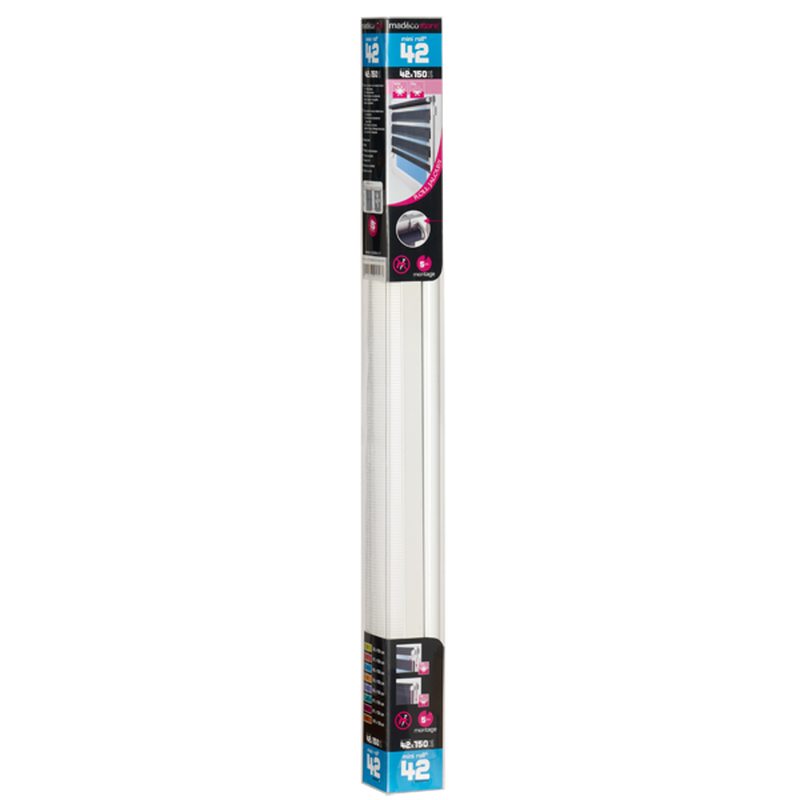 Store jour/nuit EASY ROLL JALOUSY coloris blanc 42 x 150 cm