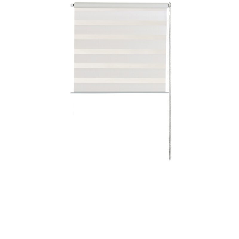 Store jour/nuit EASY ROLL JALOUSY coloris blanc 52 x 150 cm