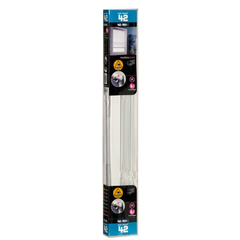 Store vénitien EASY VENITIEN ALUMINIUM coloris blanc 42 x 150 cm