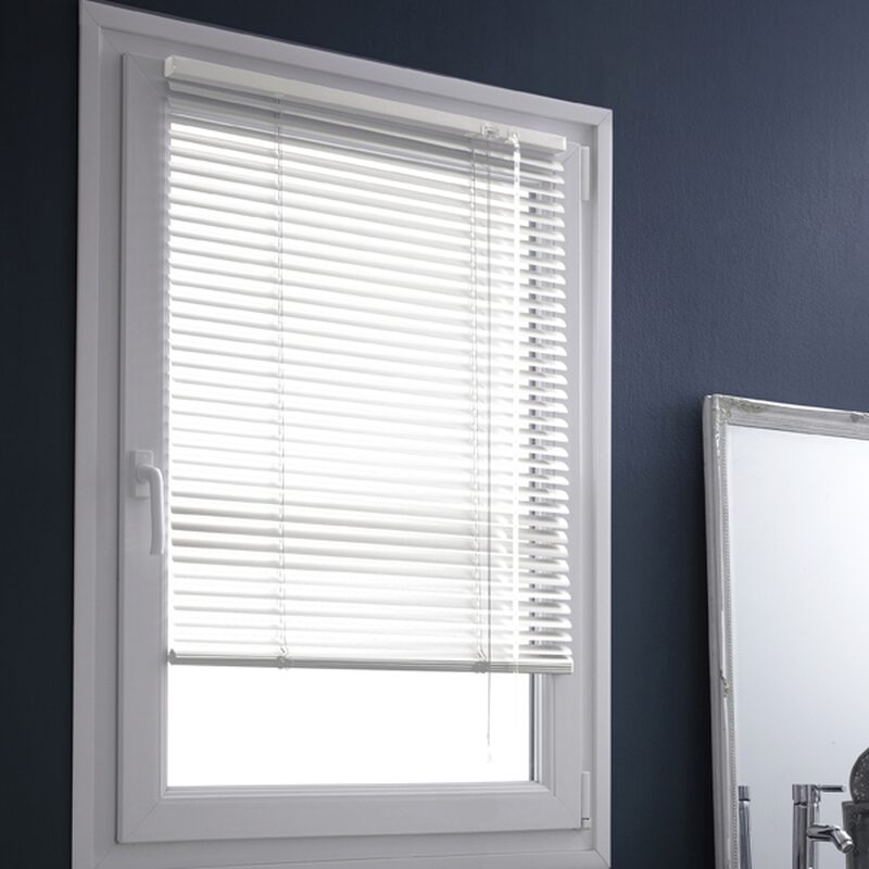 Store vénitien EASY VENITIEN ALUMINIUM coloris blanc 42 x 150 cm