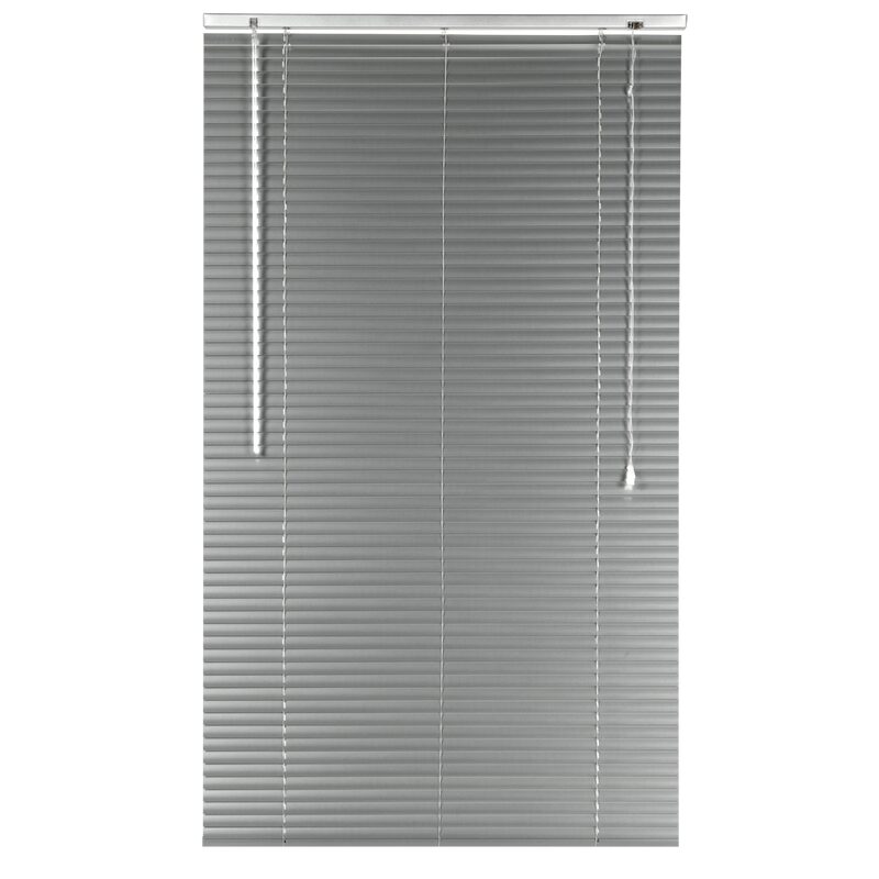 Store vénitien EASY VENITIEN ALUMINIUM coloris gris aluminium 87 x 150 cm