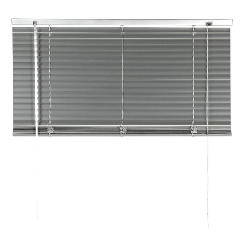 Store vénitien EASY VENITIEN ALUMINIUM coloris gris aluminium 87 x 150 cm