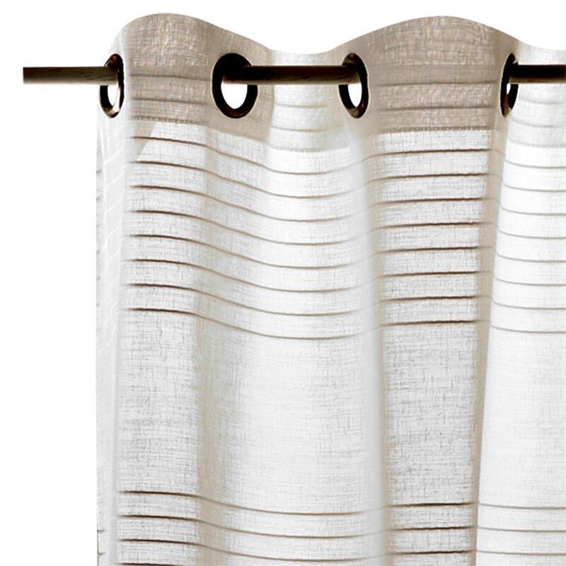 Voilage NATURIA coloris ivoire 140 x 260 cm