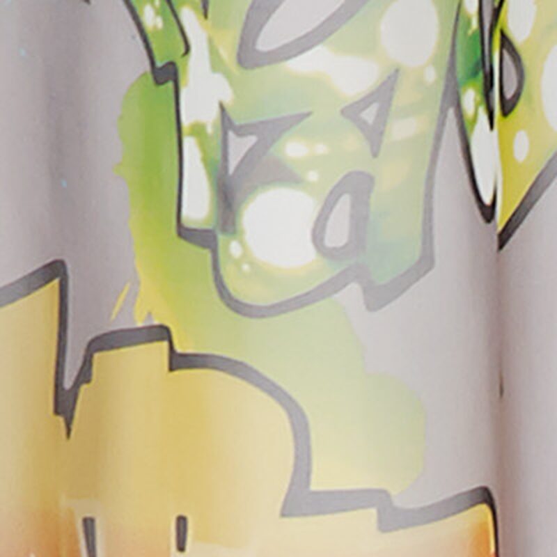 Voilage GRAFITI coloris gris acier 140 x 255 cm