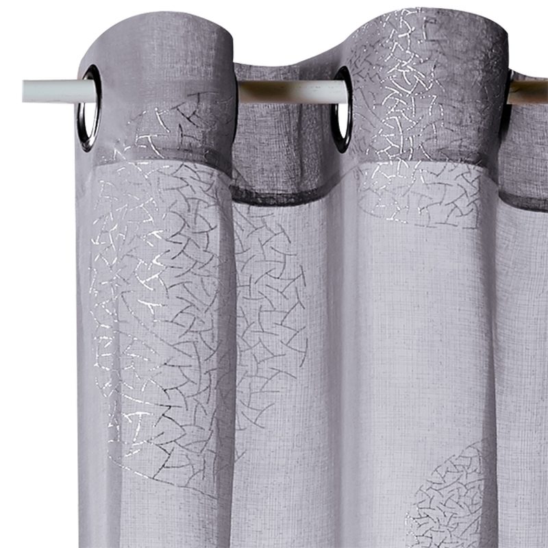 Voilage ESSENTIEL coloris gris 140 x 240 cm