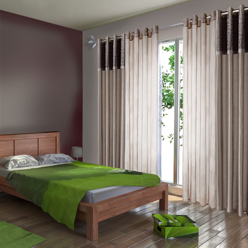 Voilage ESSENTIEL coloris taupe 140 x 240 cm
