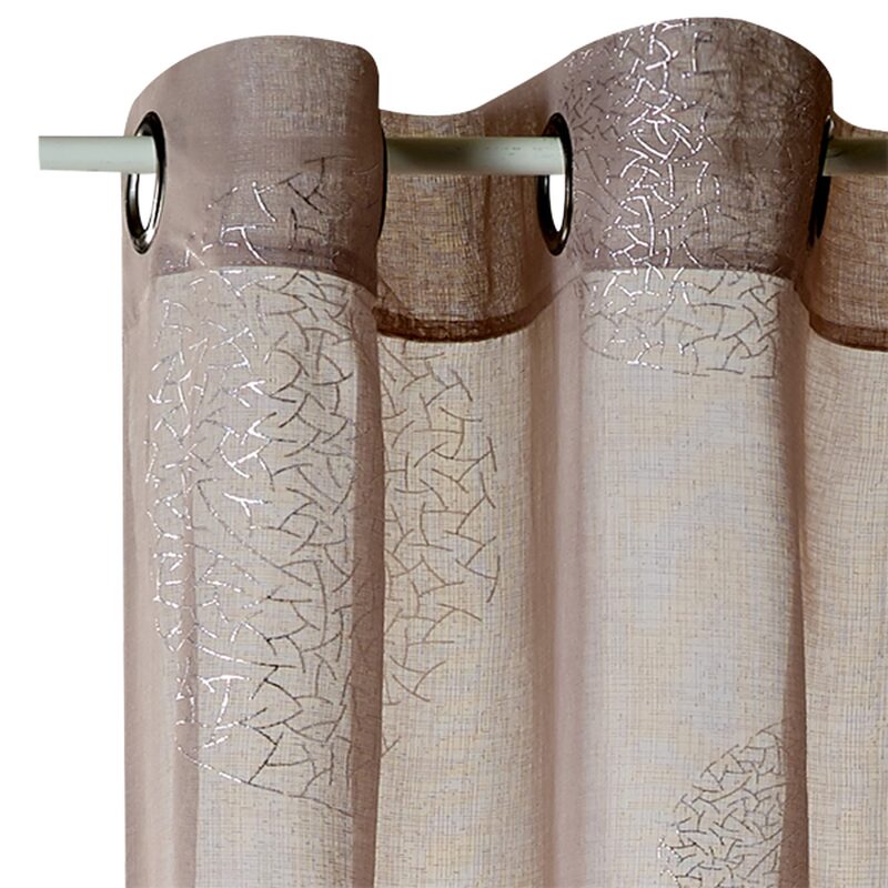 Voilage ESSENTIEL coloris taupe 140 x 240 cm