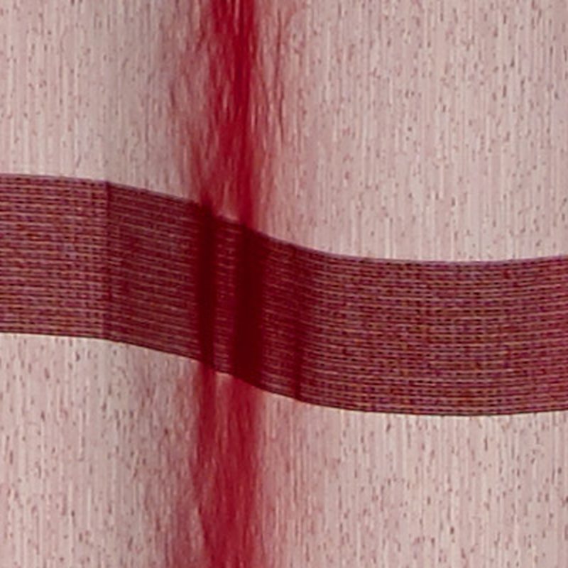 Voilage AURORE coloris rouge bordeaux 140 x 240 cm