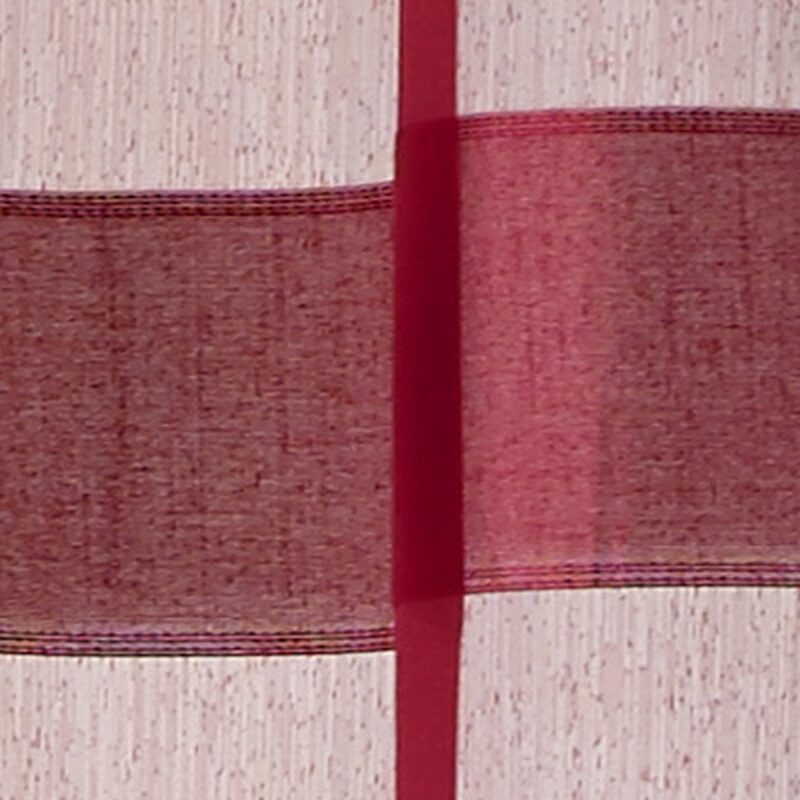 Voilage AURORE coloris rouge bordeaux 140 x 240 cm