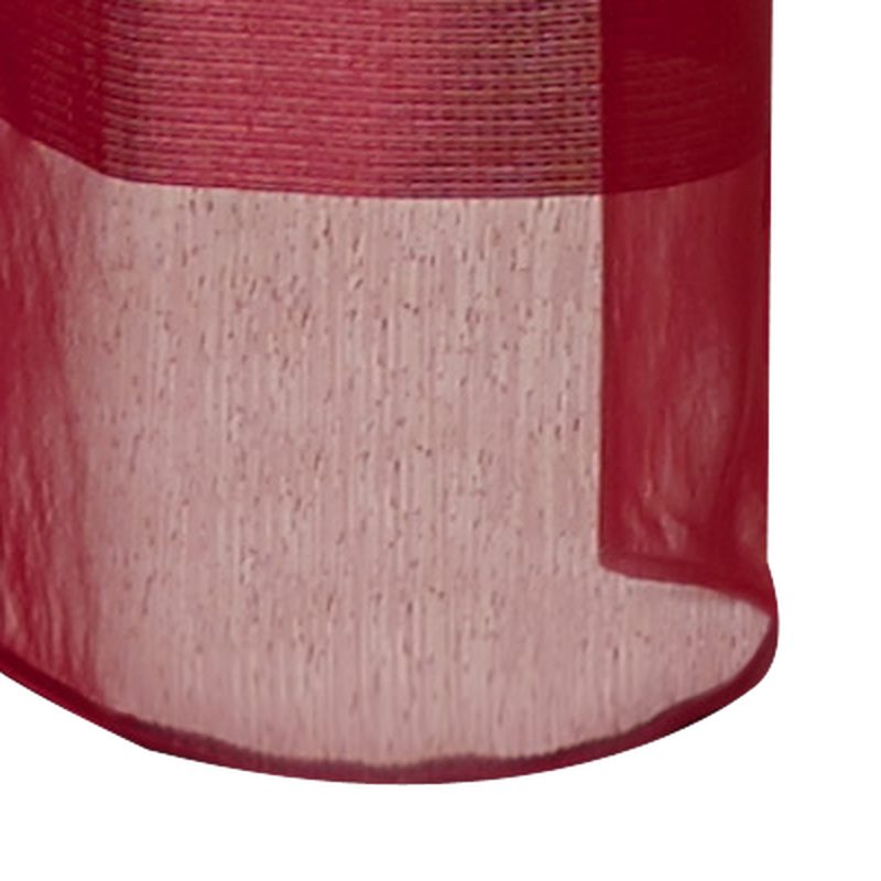 Voilage AURORE coloris rouge bordeaux 140 x 240 cm