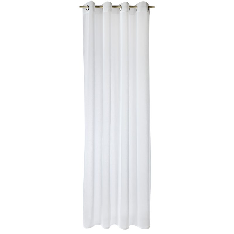 Voilage COLORS coloris blanc 140 x 260 cm