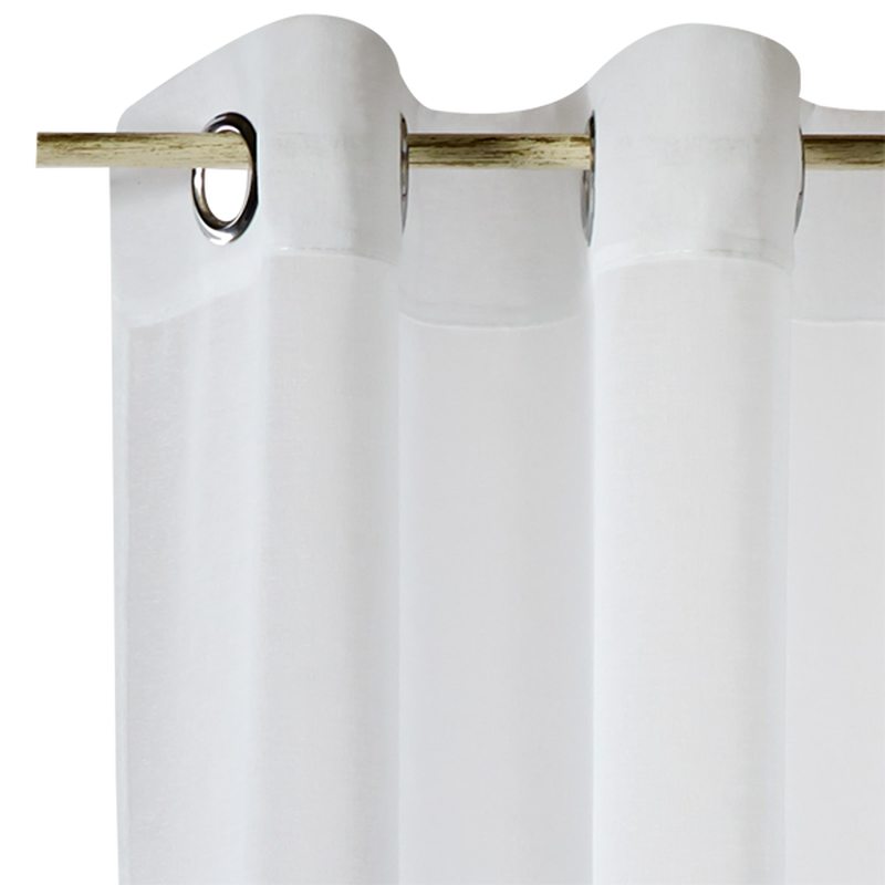 Voilage COLORS coloris blanc 140 x 260 cm