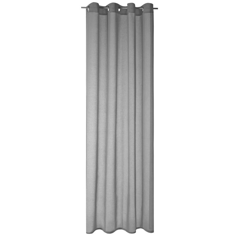 Voilage COLORS coloris gris 140 x 260 cm