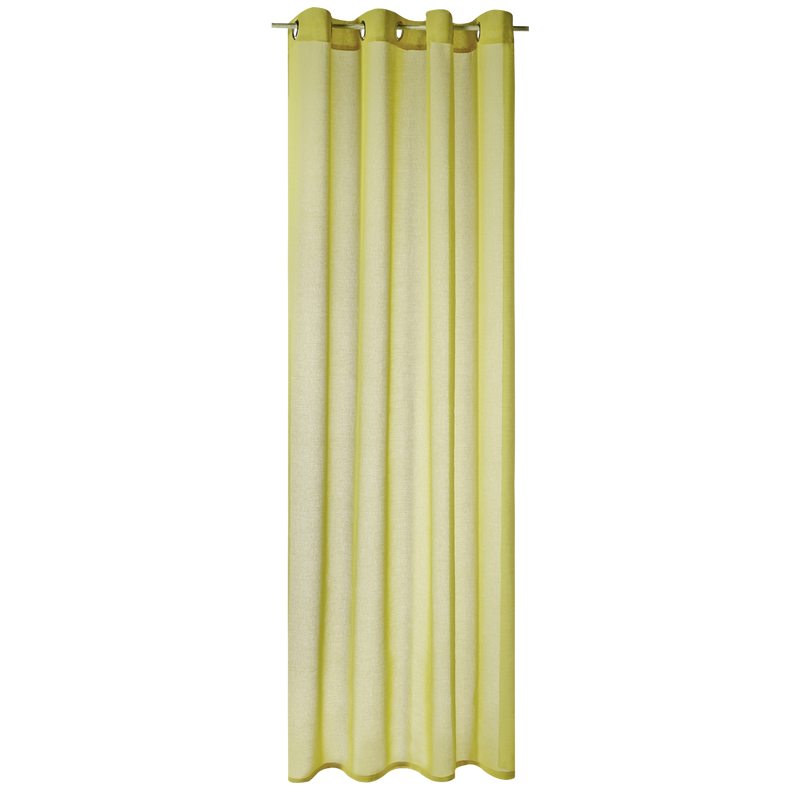 Voilage COLORS coloris vert amande 140 x 260 cm