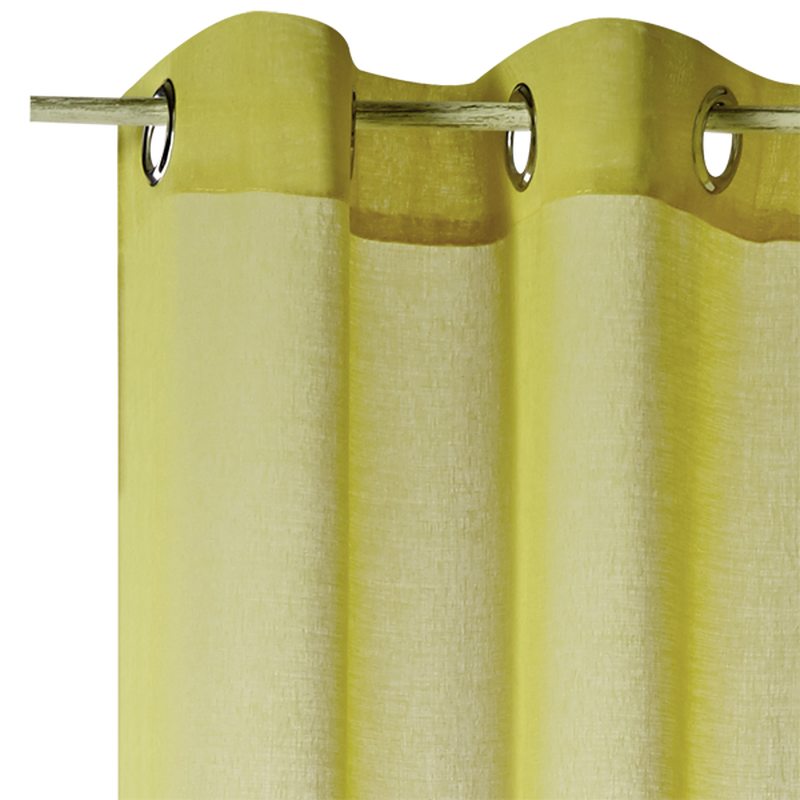 Voilage COLORS coloris vert amande 140 x 260 cm
