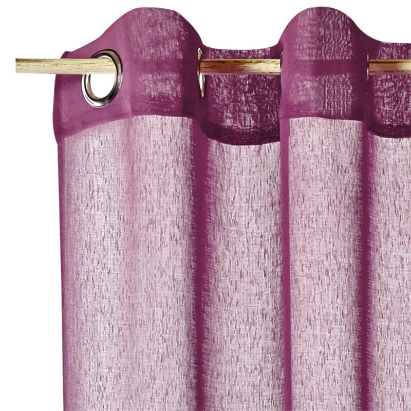 Voilage COLORS coloris lilas 140 x 260 cm