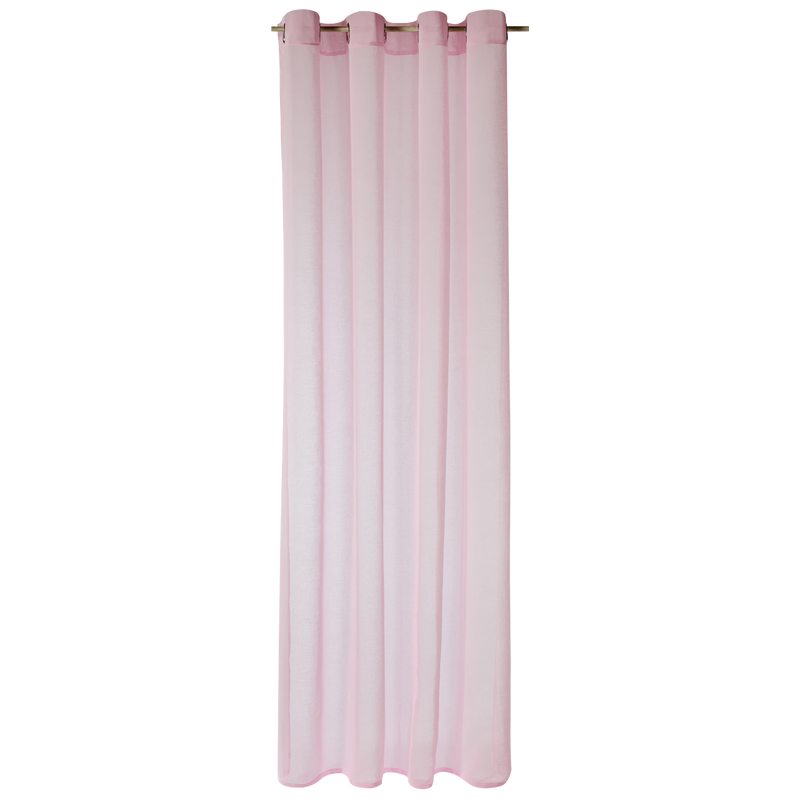 Voilage COLORS coloris rose pâle 140 x 260 cm