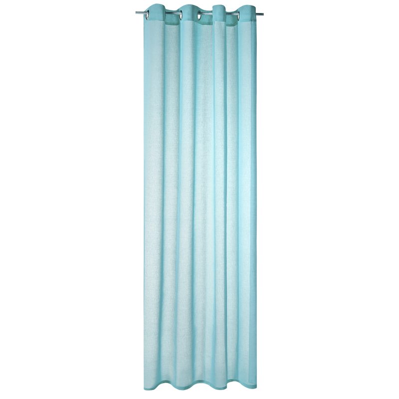 Voilage COLORS coloris bleu glacier 140 x 260 cm