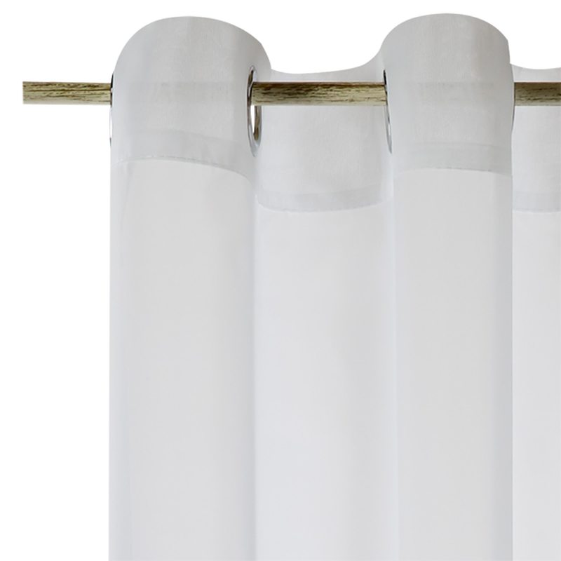Voilage SIMPLY coloris blanc 140 x 240 cm
