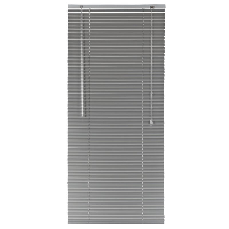Store vénitien EASY VENITIEN ALUMINIUM coloris gris aluminium 67 x 150 cm