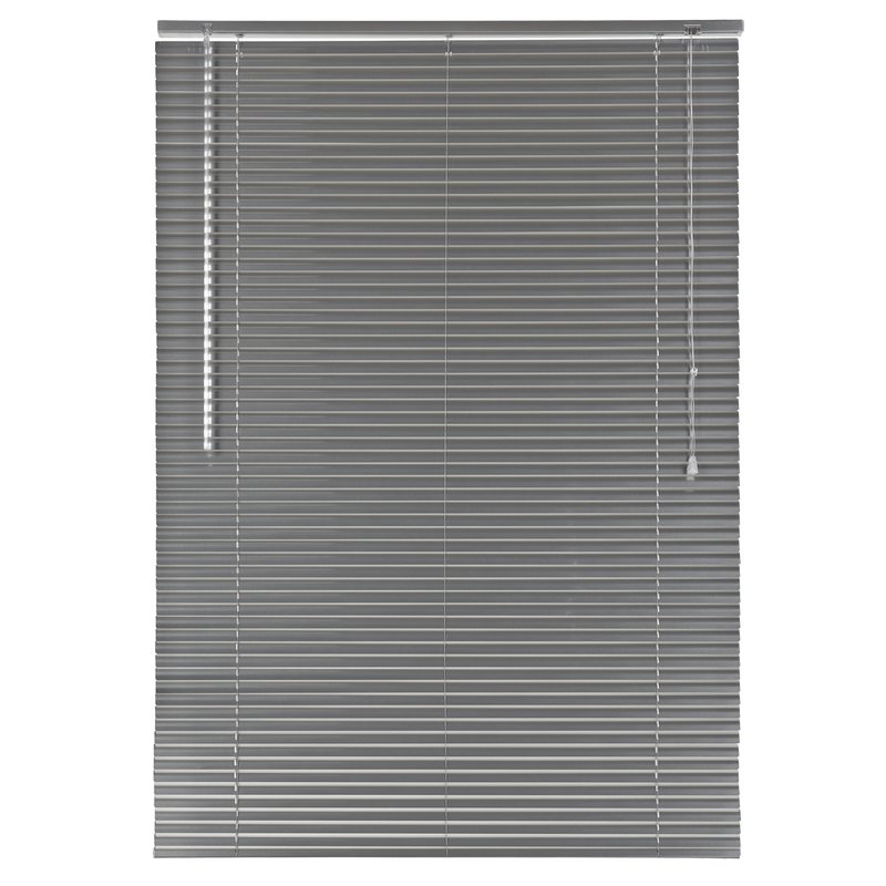 Store vénitien EASY VENITIEN ALUMINIUM coloris gris aluminium 107 x 150 cm