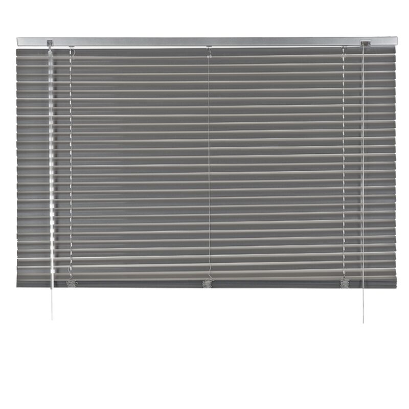 Store vénitien EASY VENITIEN ALUMINIUM coloris gris aluminium 107 x 150 cm