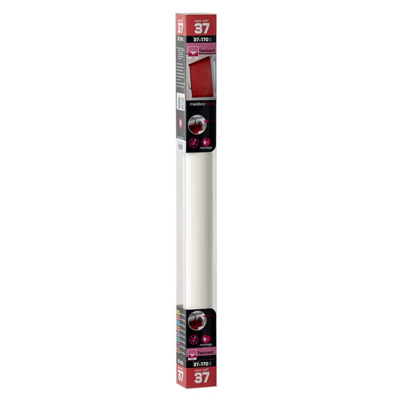 Store enrouleur EASY ROLL TAMISANT coloris blanc 37 x 170 cm