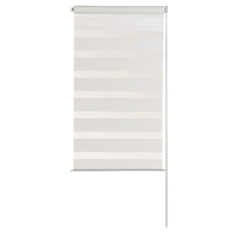 Store jour/nuit EASY ROLL JALOUSY coloris blanc 37 x 150 cm