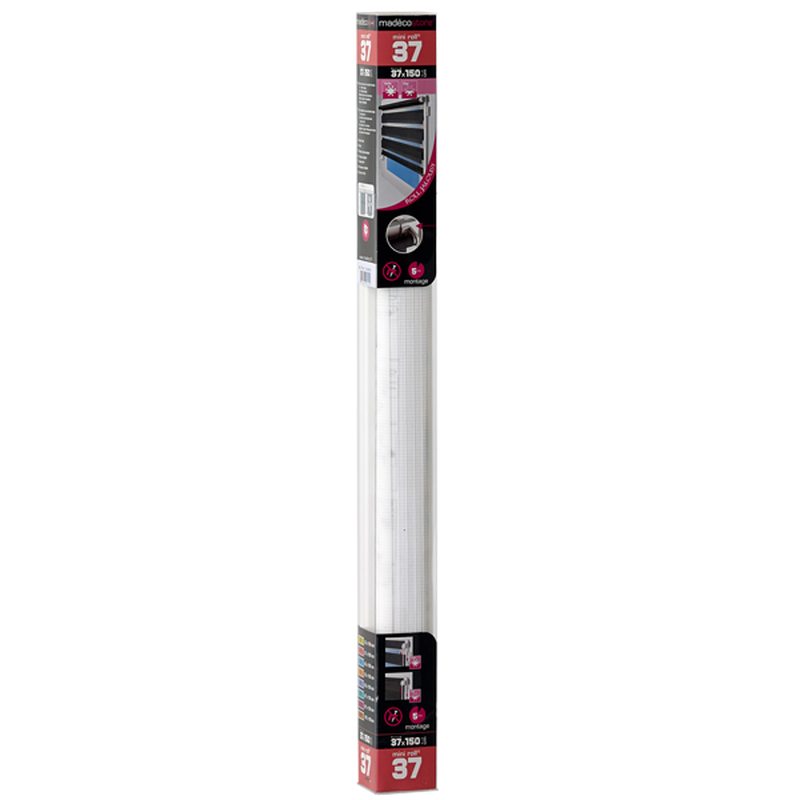 Store jour/nuit EASY ROLL JALOUSY coloris blanc 37 x 150 cm