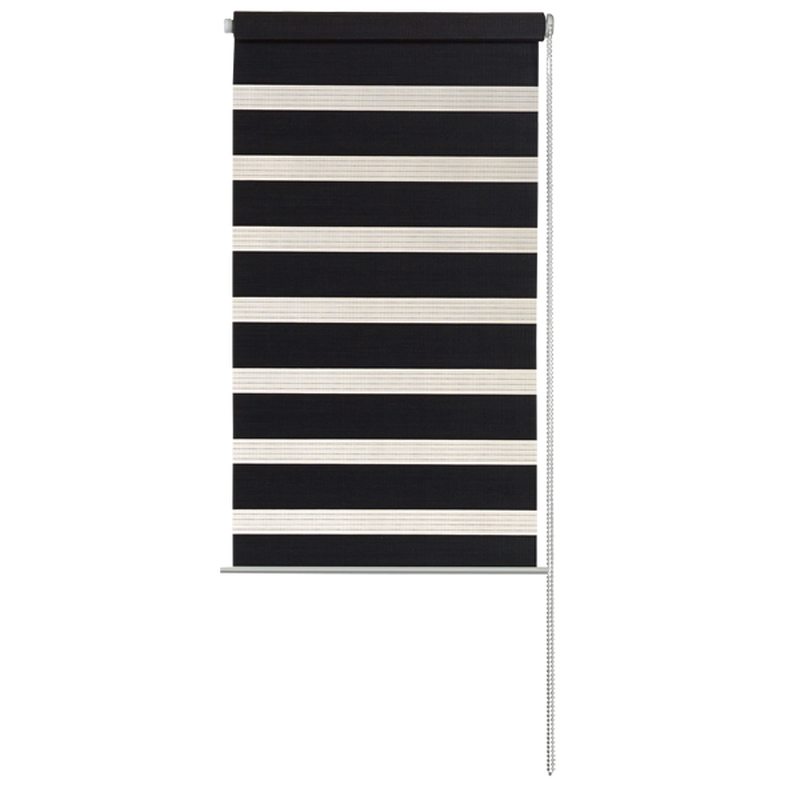 Store jour/nuit EASY ROLL JALOUSY coloris gris anthracite 37 x 150 cm