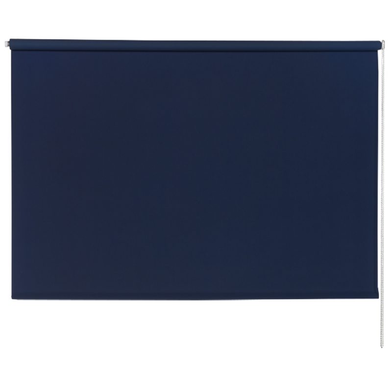 Store enrouleur EASY ROLL OCCULTANT coloris bleu marine 107 x 170 cm