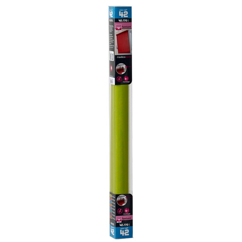 Store enrouleur EASY ROLL TAMISANT coloris vert fougère 42 x 170 cm