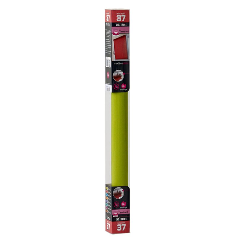 Store enrouleur EASY ROLL TAMISANT coloris vert fougère 37 x 170 cm