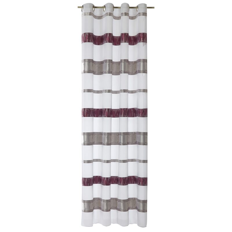 Voilage SIERRA coloris aubergine 140 x 240 cm