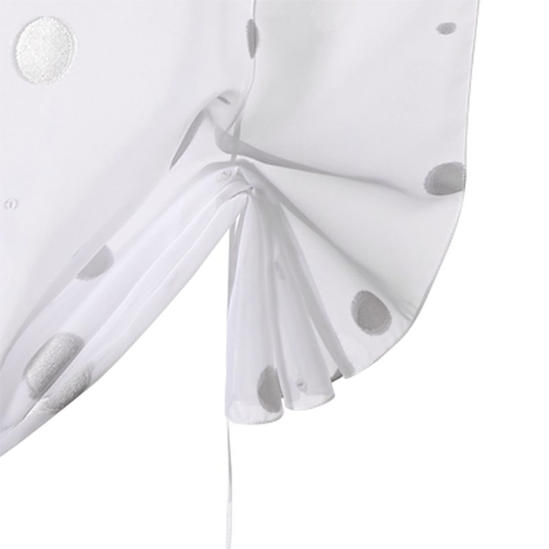Vitrage LEONIE coloris blanc 70 x 160 cm