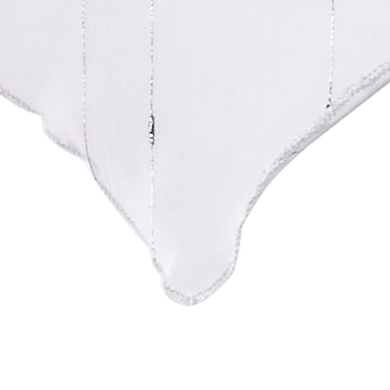 Vitrage QUEEN coloris blanc 45 x 90 cm