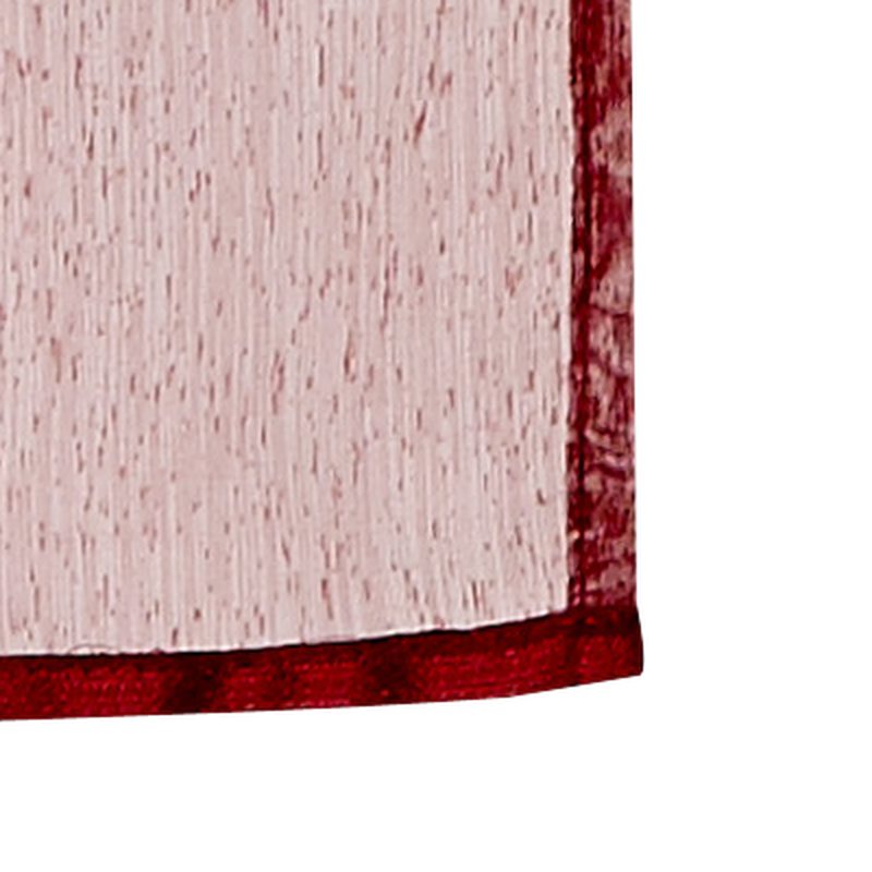 Vitrage AURORE coloris rouge bordeaux 58 x 160 cm