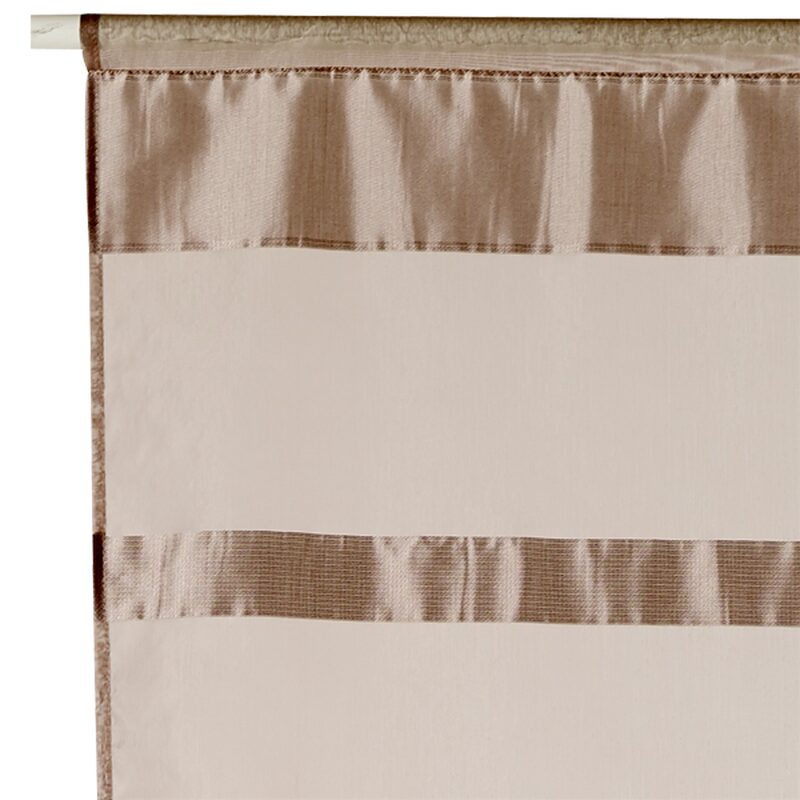 Vitrage AURORE coloris lin 70 x 210 cm
