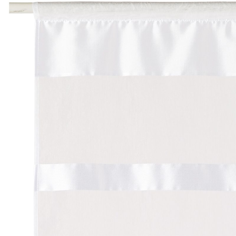 Vitrage AURORE coloris blanc 70 x 210 cm