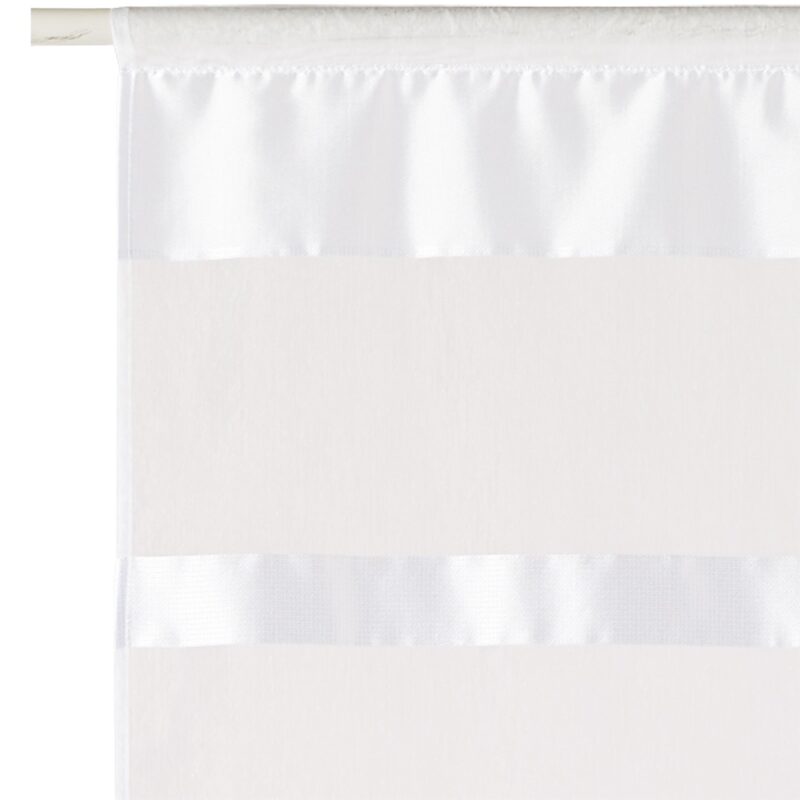 Vitrage AURORE coloris blanc 70 x 210 cm