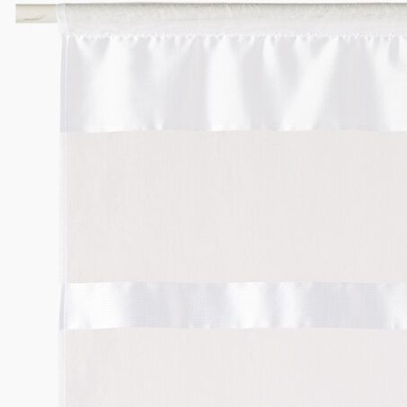 Vitrage AURORE coloris blanc 70 x 210 cm