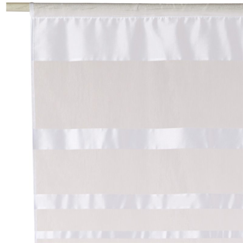 Vitrage AURORE coloris blanc 90 x 210 cm