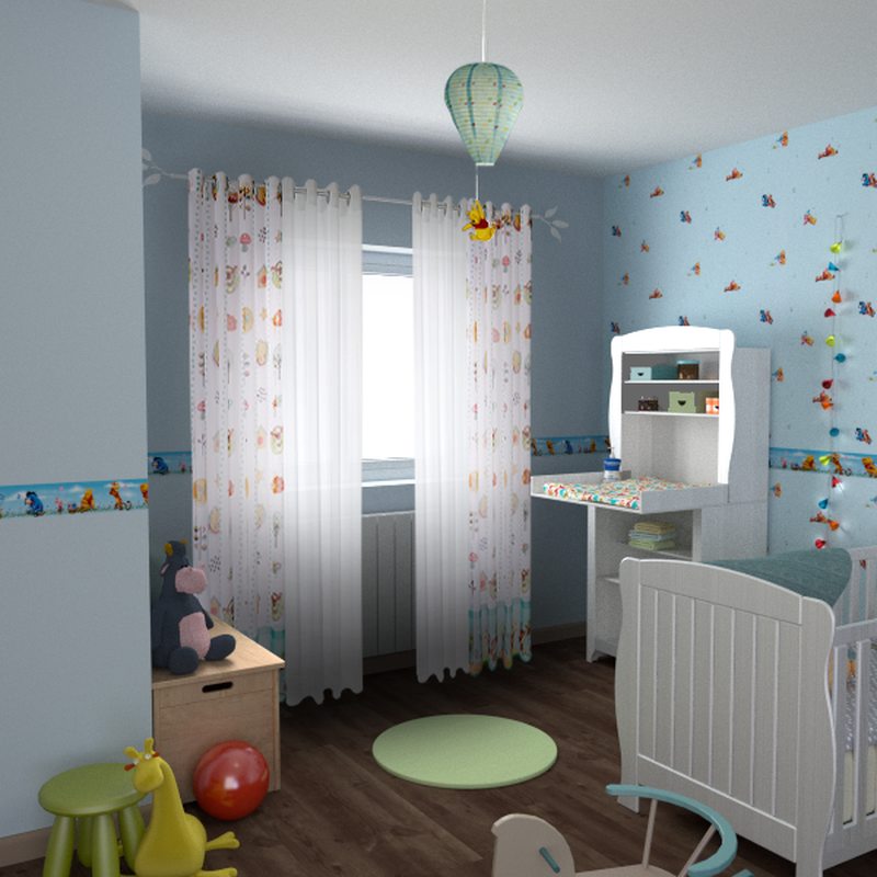 Voilage WINNIE coloris blanc 145 x 245 cm