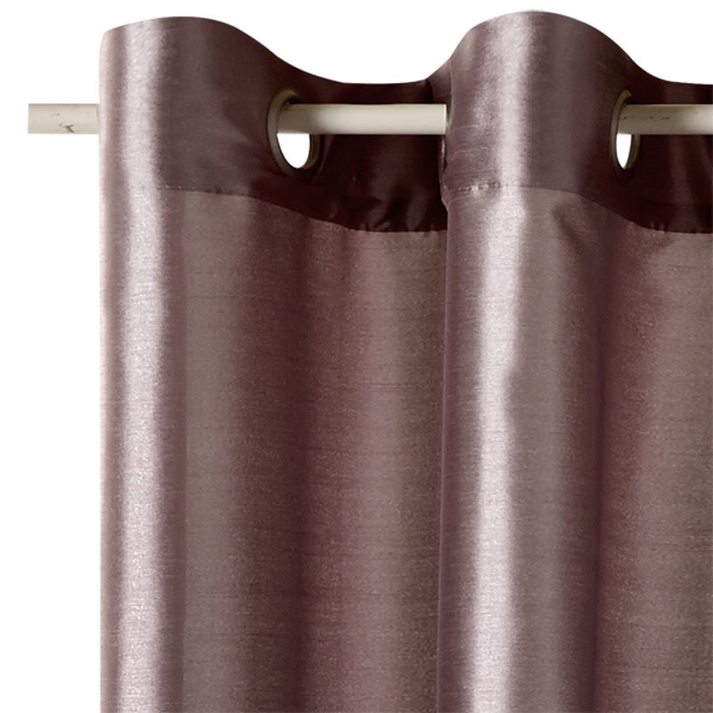 Rideau SILVER SHINE coloris vieux rose 140 x 260 cm