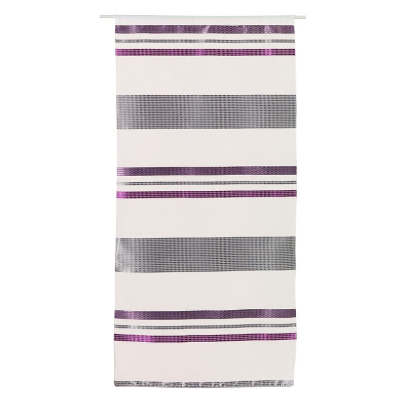 Vitrage ELEONORE coloris blanc 58 x 120 cm