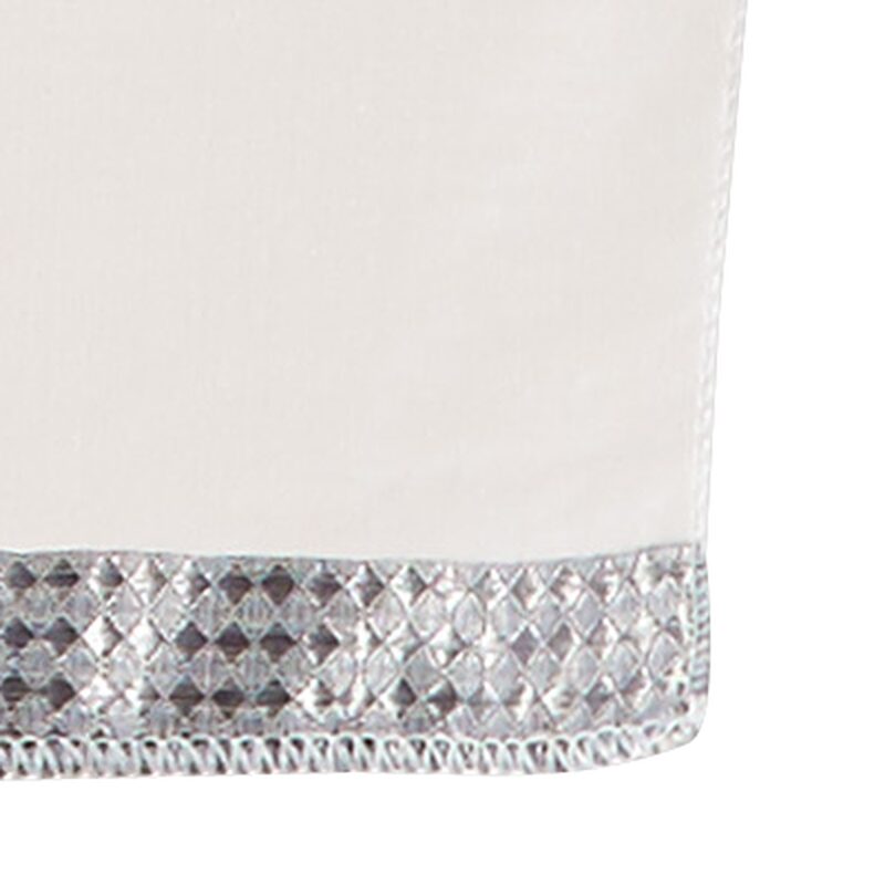 Vitrage ELEONORE coloris blanc 58 x 120 cm