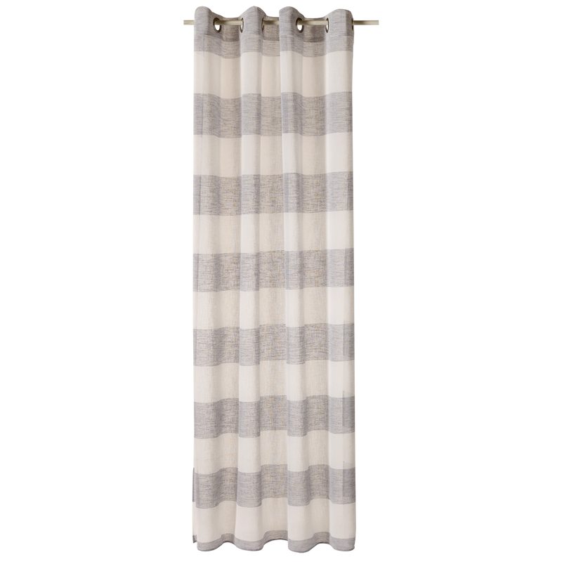 Voilage PAULINE coloris gris perle 140 x 240 cm