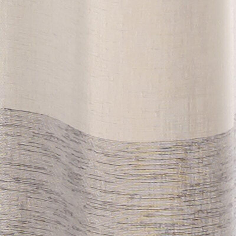 Voilage PAULINE coloris gris perle 140 x 240 cm
